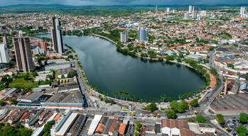 Aerial view of the city of Campina Grande, Paraiba, Brazil on May 30, 2009.