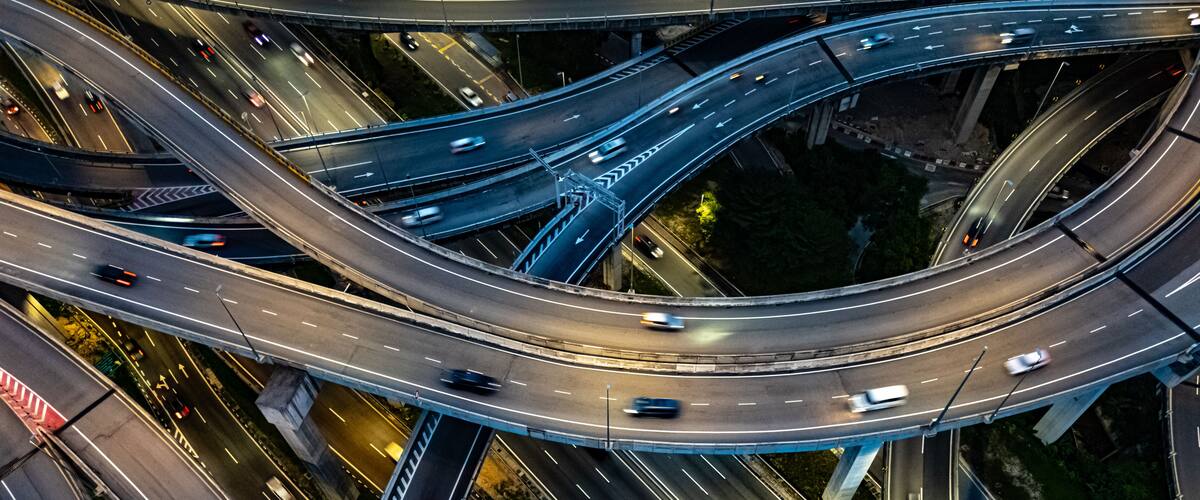 Spaghetti junction in Petaling Jaya near Kuala Lumpur, Malaysia
