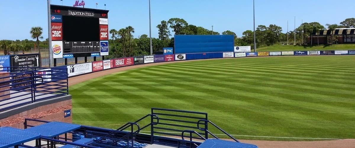Our local baseball stadium in Port St. Lucie off of St. Lucie West Blvd. It's also the home for the New York Mets spring training team here in South Florida.