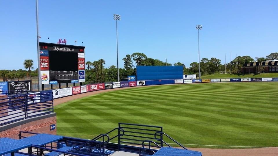 Our local baseball stadium in Port St. Lucie off of St. Lucie West Blvd. It's also the home for the New York Mets spring training team here in South Florida.
