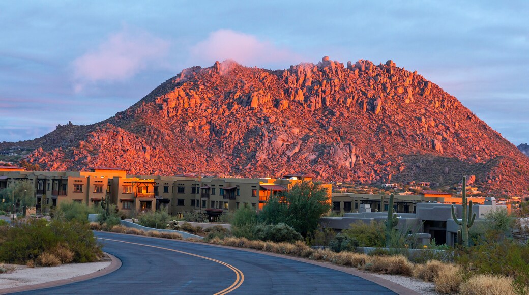 Troon Mountain In North Scottsdale AZ At Sunset