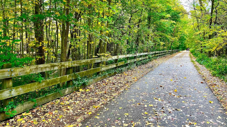 Monon Trail in Broad Ripple, Indianapolis, Indiana - Fall 2022
