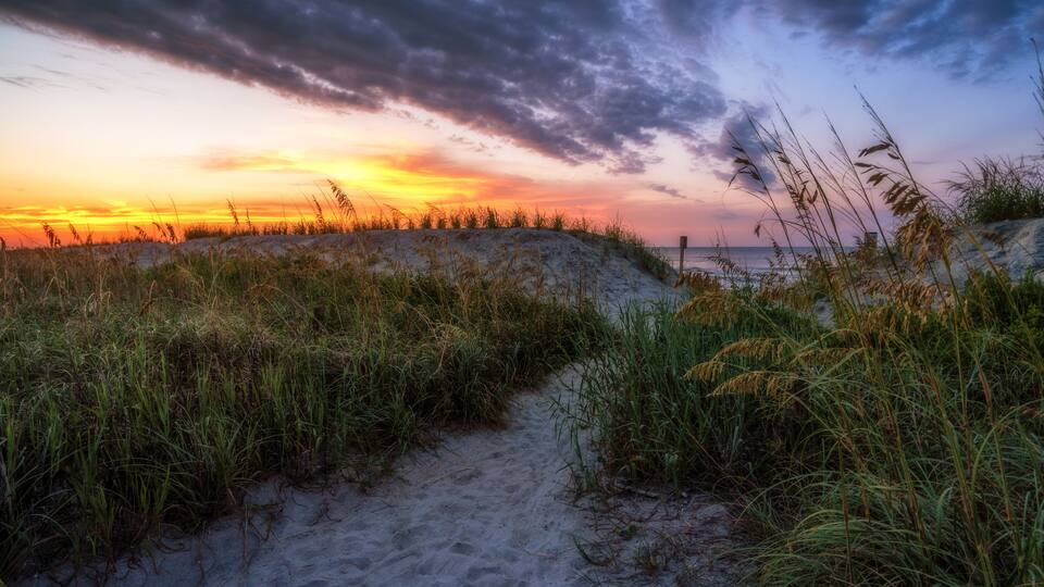 North Myrtle Beach Sand Dunes Sunrise