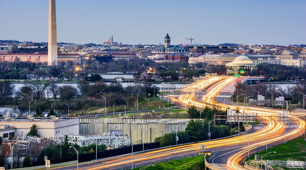 Washington, DC Cityscape with Monuments