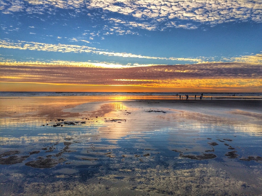 Sunset on the #beach at low tide with a beautiful reflection on the wet sand.
#goldenhour
http://www.seabrookcottagerentals.com
Feb. 2015