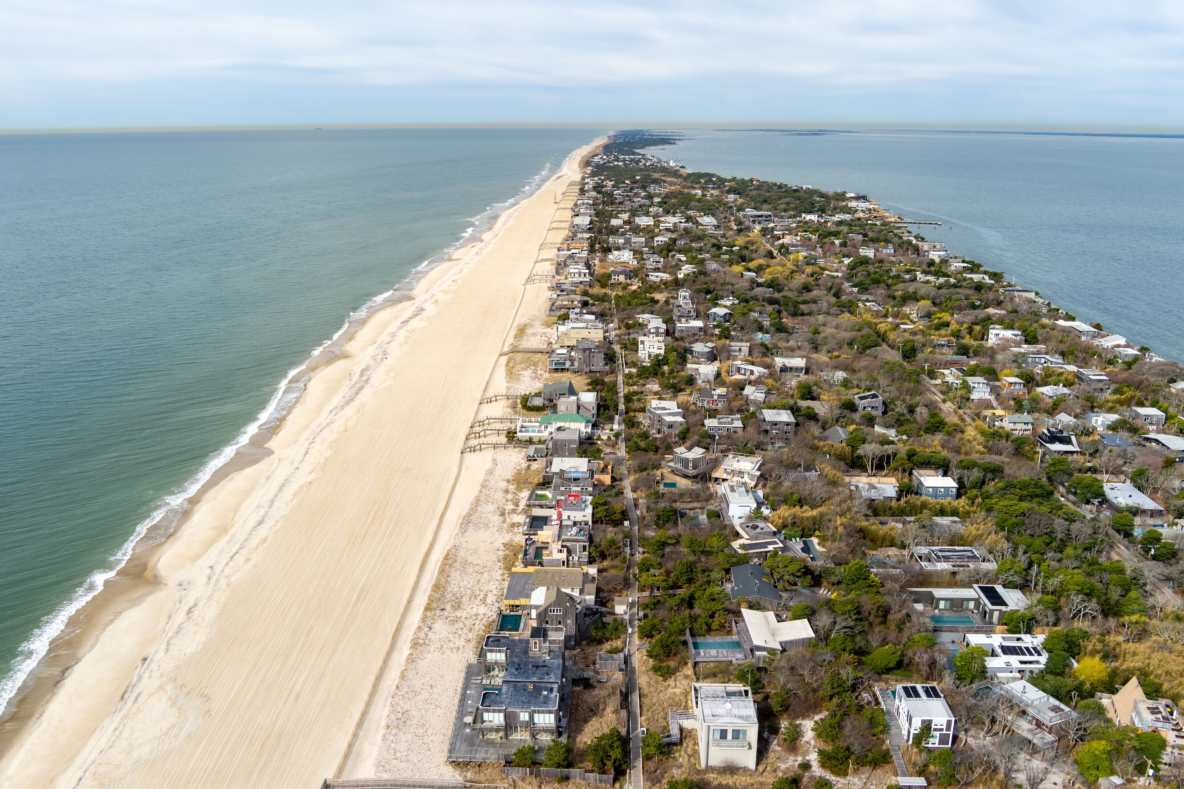 Aerial View  of Fire Island Pines Long Island


