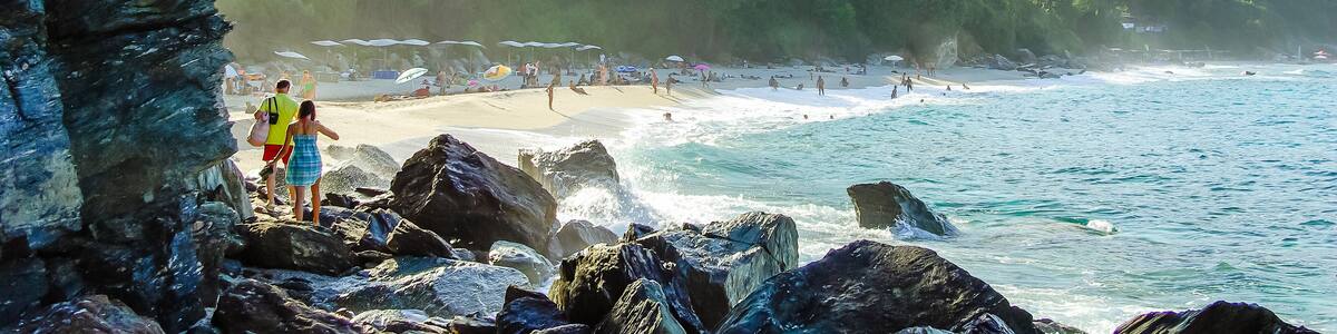 Plaka beach, Pelion, Greece. Pelio is one of the Greek wildest area.
