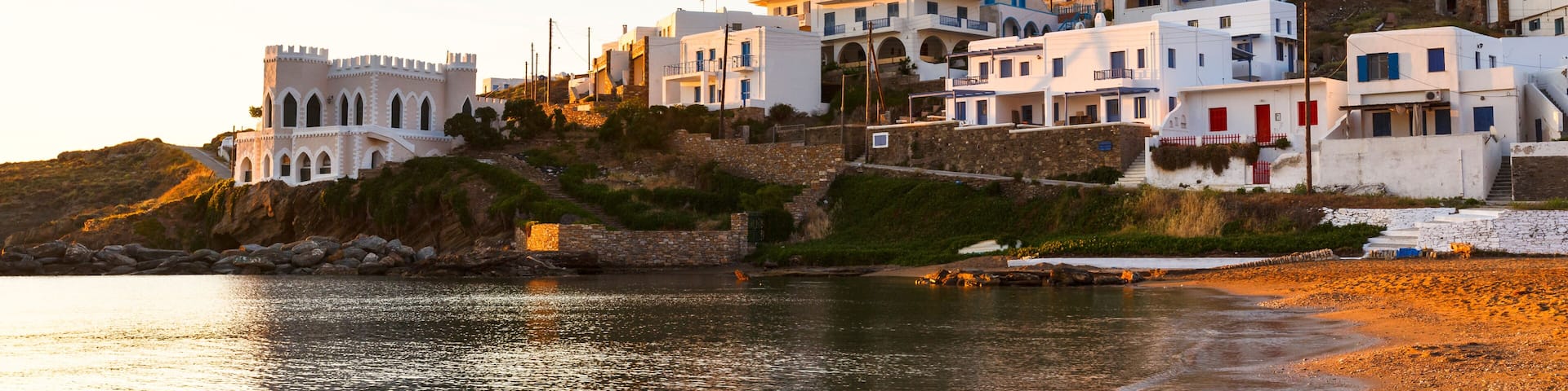 Loutra village on Kythnos island early in the morning.
