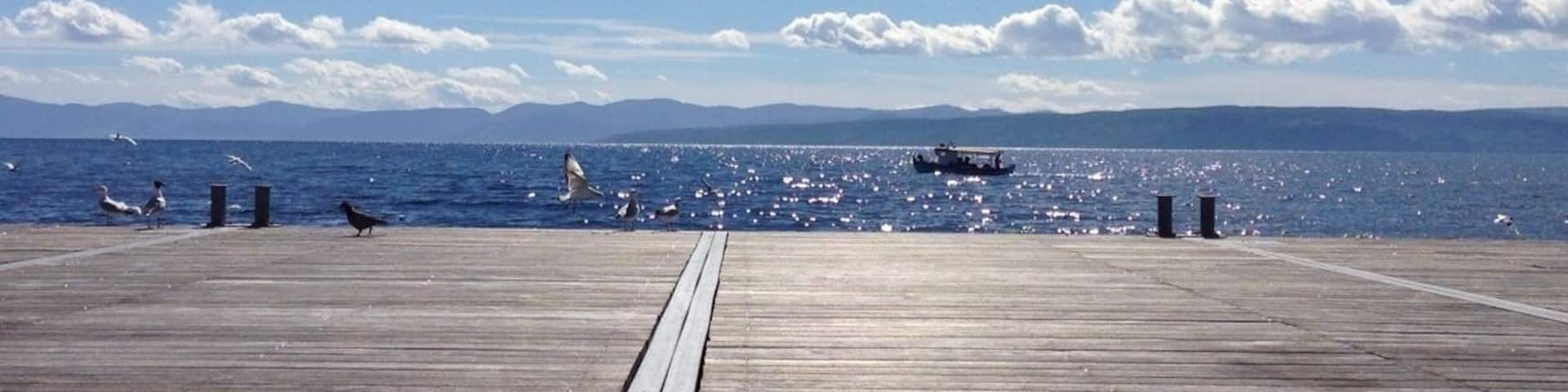 Sea view of beautiful Limni village. A quite place to enjoy fresh fish and grilled octopus.