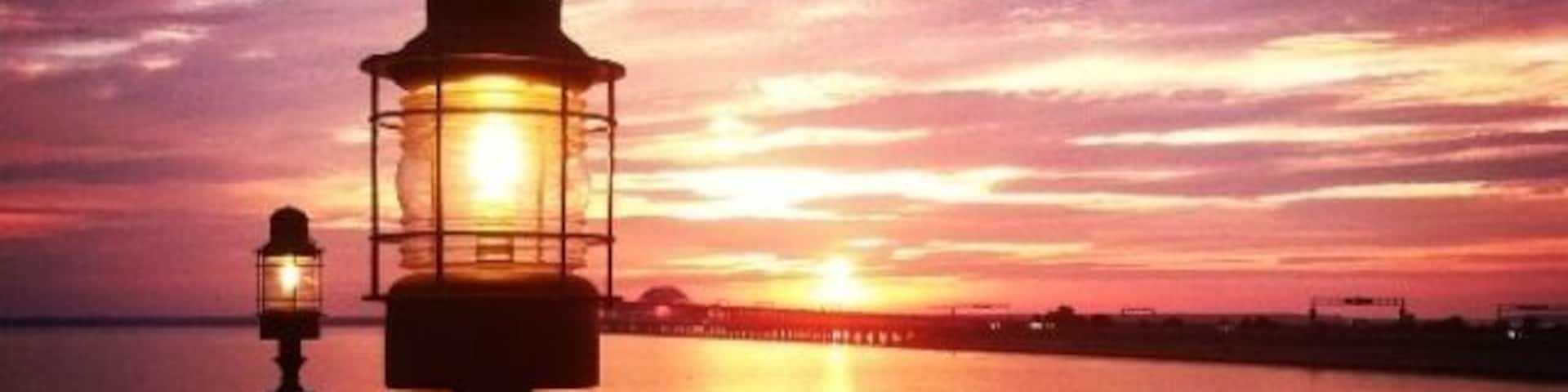 Beautiful sunset on Kent Island, Maryland