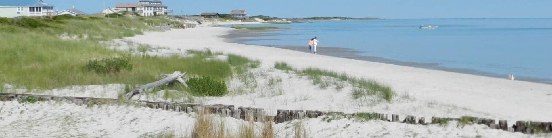 This Eastern NC town is where you can take the ferry to the Outer Banks. Ocracoke Island is 2 hours away and then you can take another ferry to Cape Hatteras which has beautiful beaches.