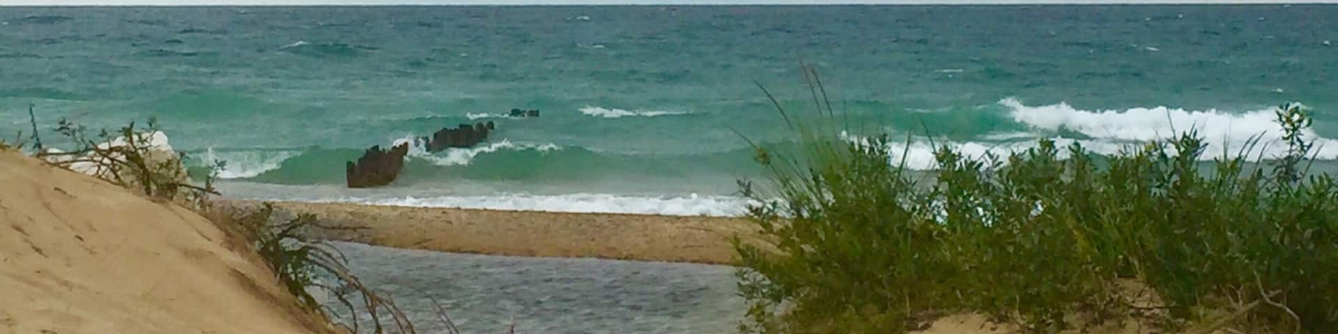 The water is so beautiful in Lake Superior