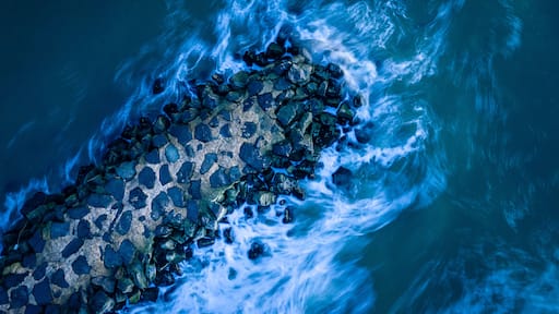 Aerial of Belmar New Jersey