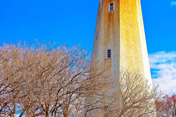 Sandy Hook Lighthouse tower reflex