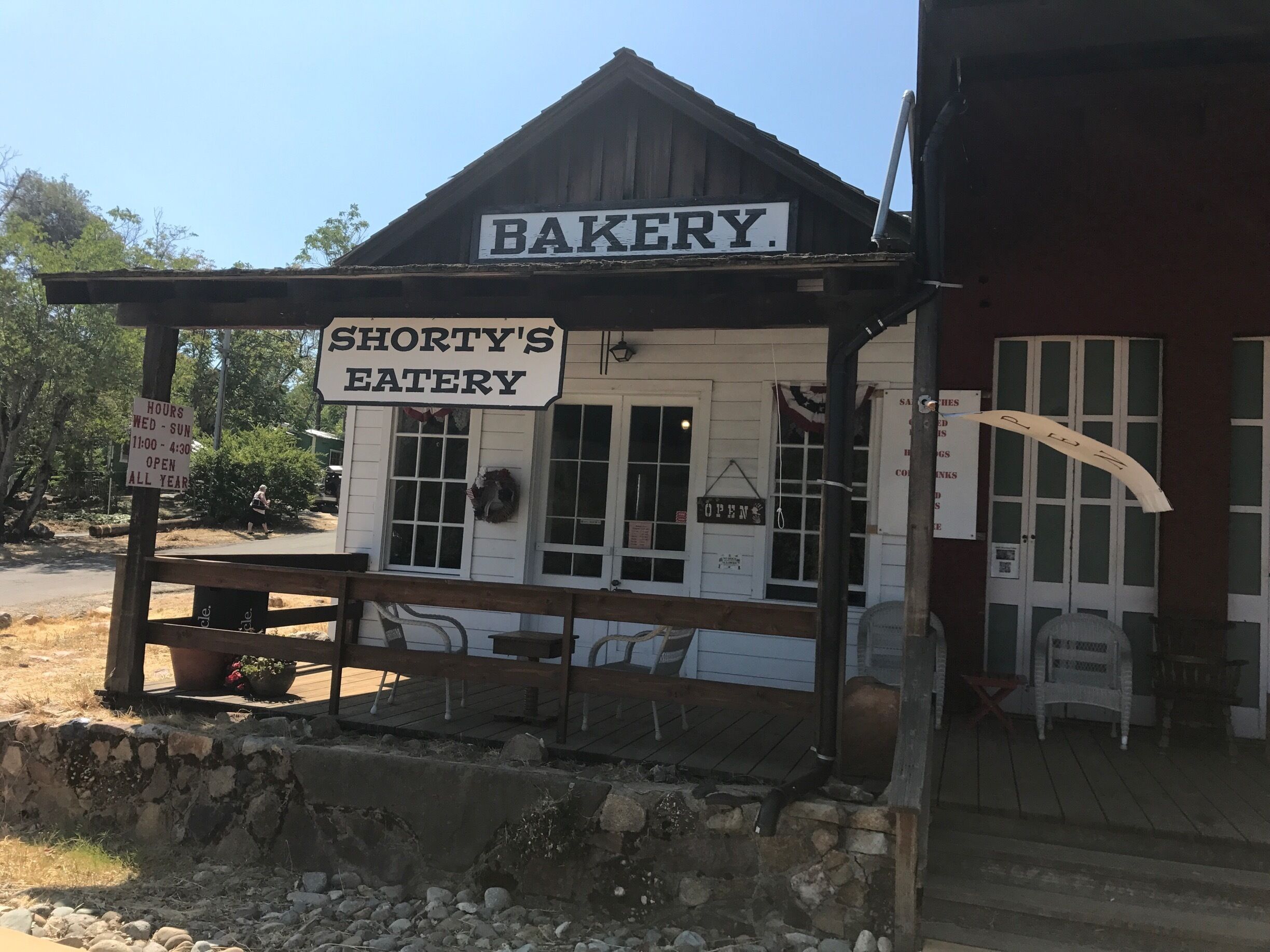 Best thumb cookies I've ever had in an atmospheric Old West building from the California Gold Rush era