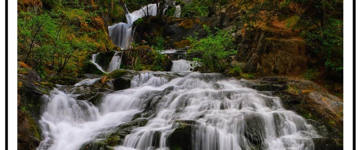 Lower Crystal Creek Falls.  Very easy access.  Nice paved path to the falls viewing area.  Upper Falls is beautiful as well with slightly challenging access.  Close to Redding, CA and Hwy 299. 
Video of the hike and photography here:
https://youtu.be/XZ44qY4yVsM