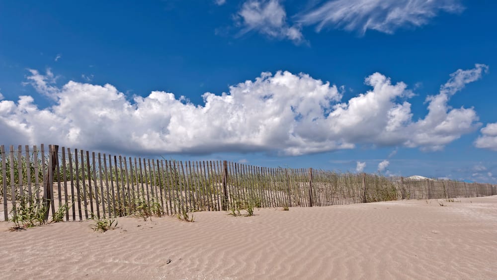 Scene of Holly Beach in Cameron Parish in Southwest Louisiana