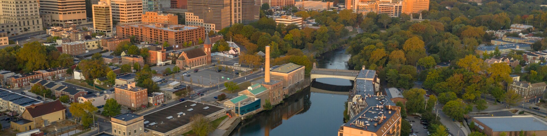 The Delaware River Flows Smoothly By Wilmington at Dawn