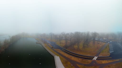 Fog Over Boyd Park and the Raritan River