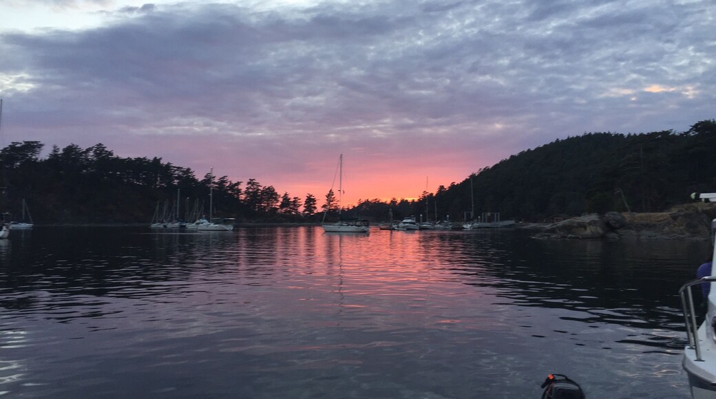 Beautiful sunset at Sucia Island