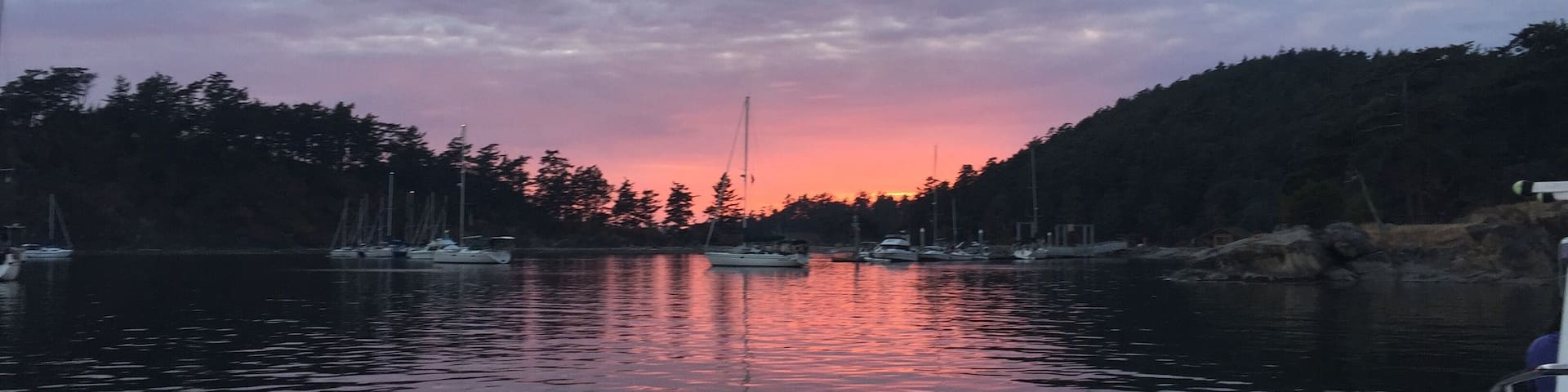 Beautiful sunset at Sucia Island