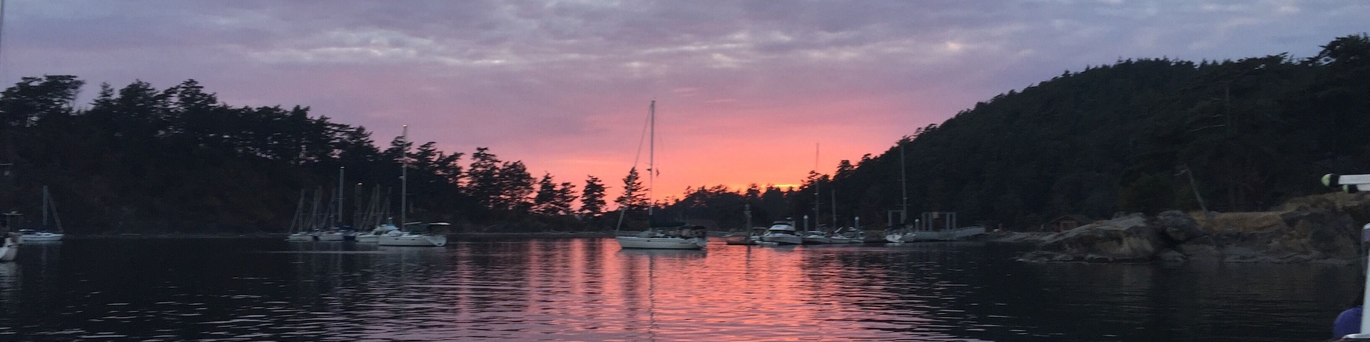 Beautiful sunset at Sucia Island