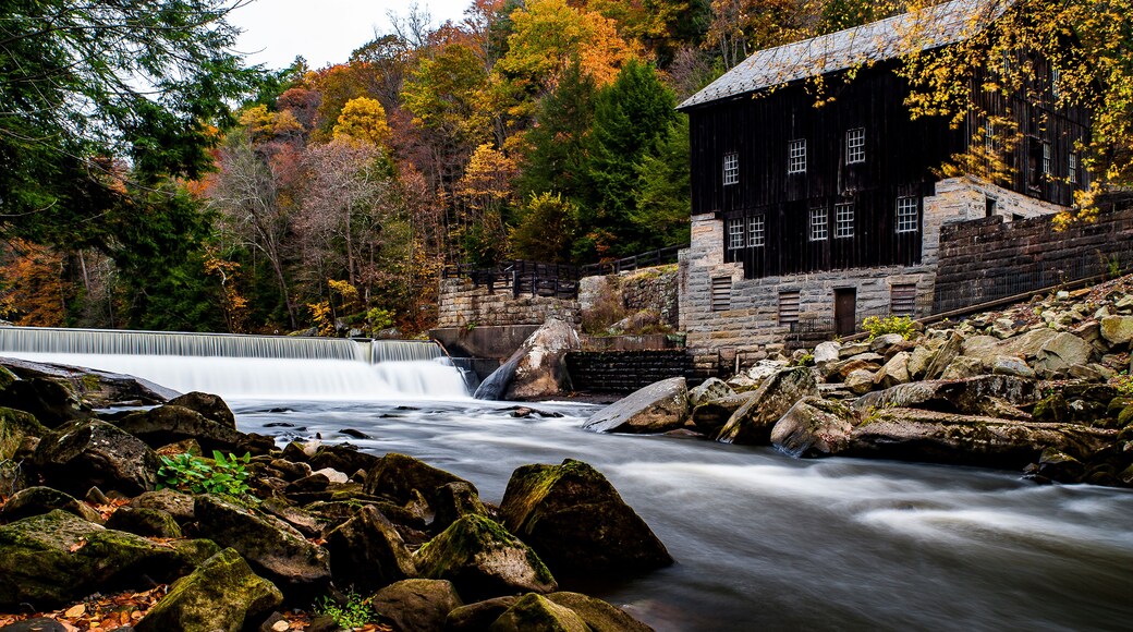 Historic McConnell's Mill & Waterfall in Autumn - Pennsylvania