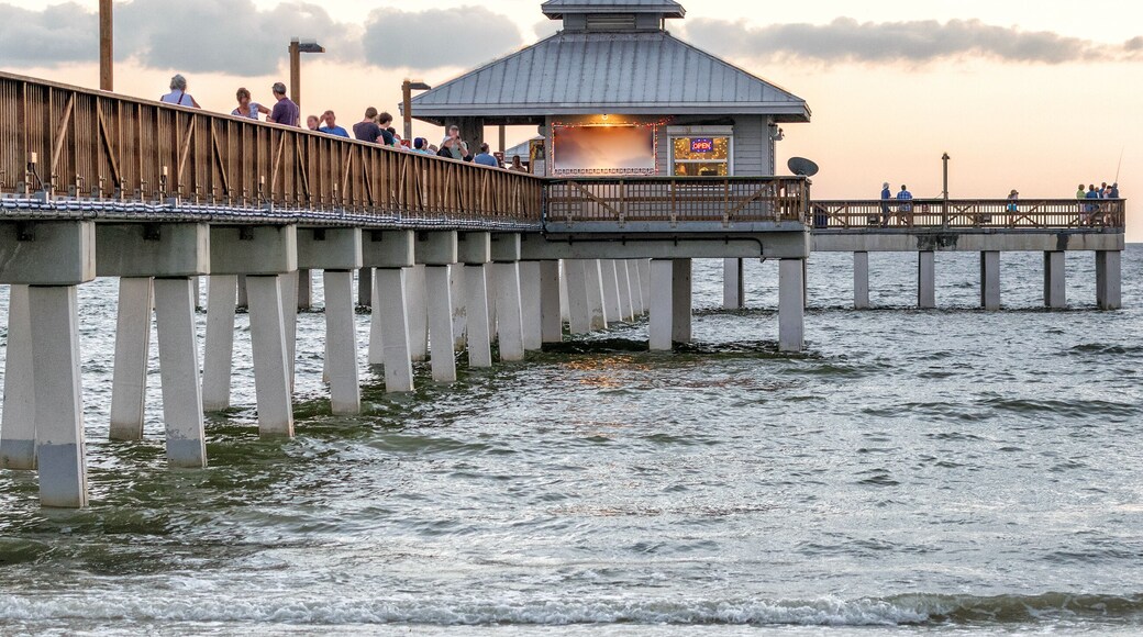 Fort Myers Pier at sunset - Florida