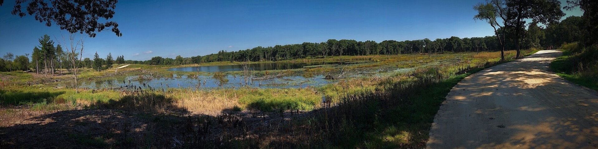 Great trails for bike, walk, horse riding. Must be great in the winter