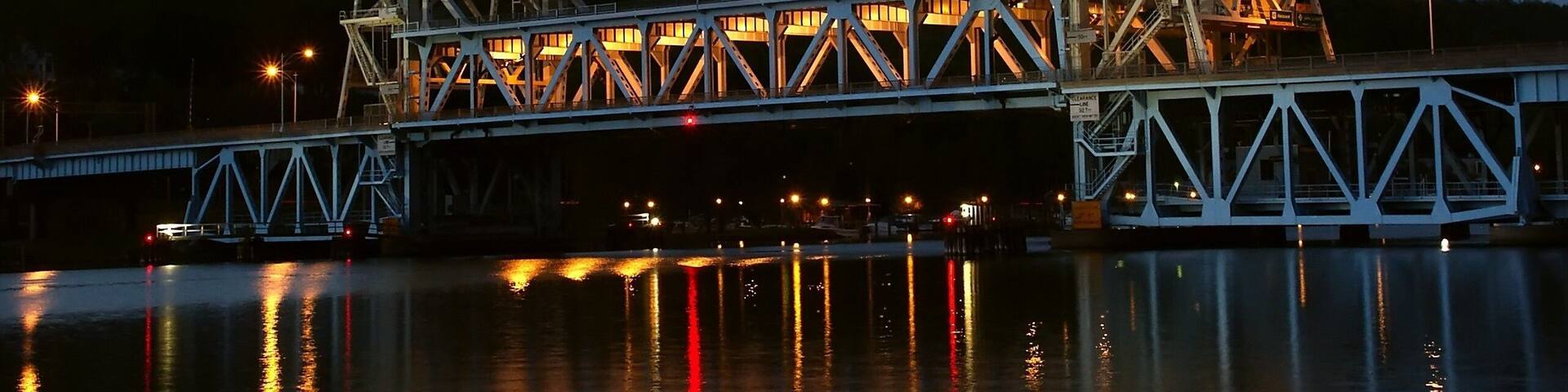 Portage Lake Lift Bridge in Houghton Michigan