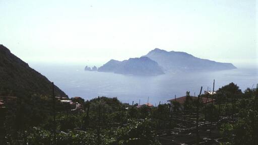 Italie Punta Campanella Vue Capri