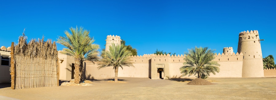 View of Al Jahili Fort in Al Ain, UAE