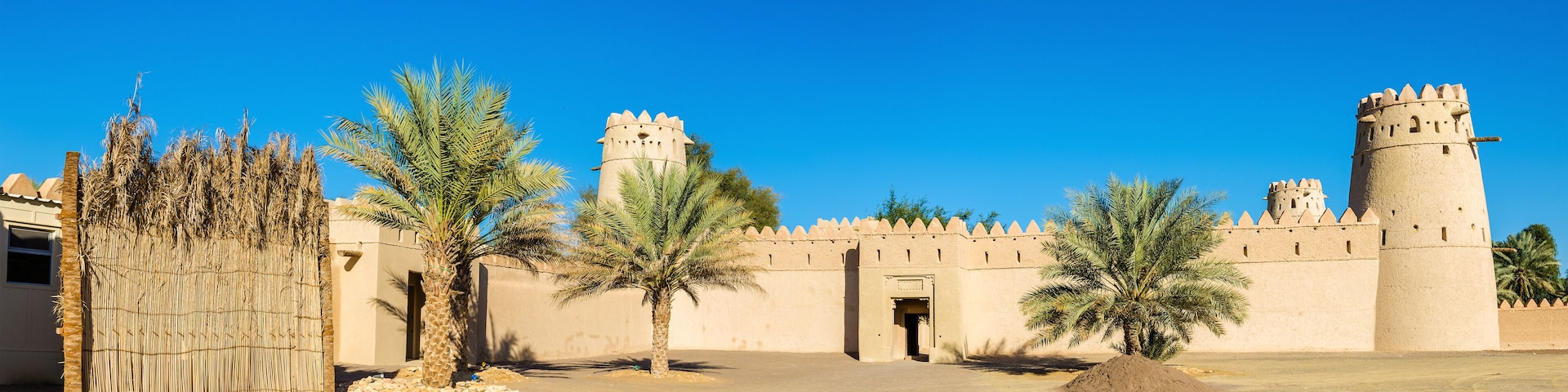 View of Al Jahili Fort in Al Ain, UAE