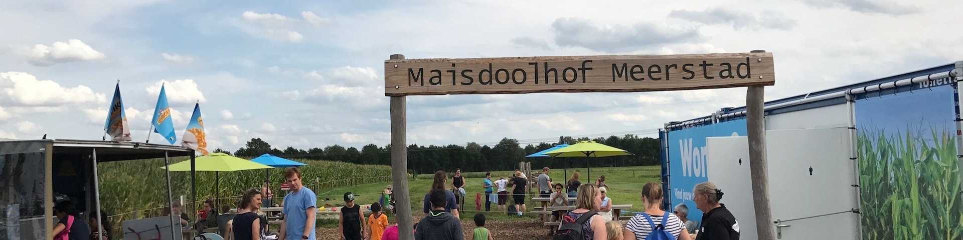 Maize maze in Meerstad (for free), near the city of Groningen. The longest trail is 4KM and for little children there is a smaller maze.