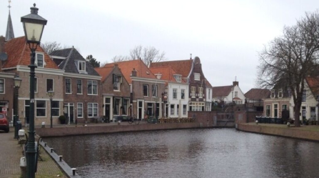 Small, typicaly, Dutch town. (close to the statue of Jantje Brinker (the boy with his finger in the dike)