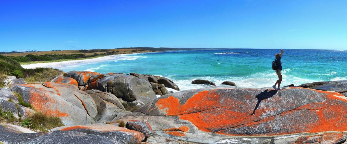 #LifeAtExpedia
Tip: If you like taking colorful pictures, go there! The rocks are covered with shades of yellow, orange and red. Beautiful contrast with the clear bleu water.