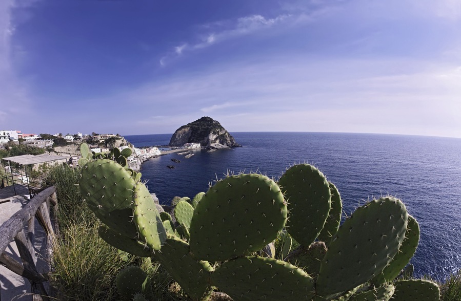 ITALY, Ischia island, S.Angelo, view of S.Angelo promontory