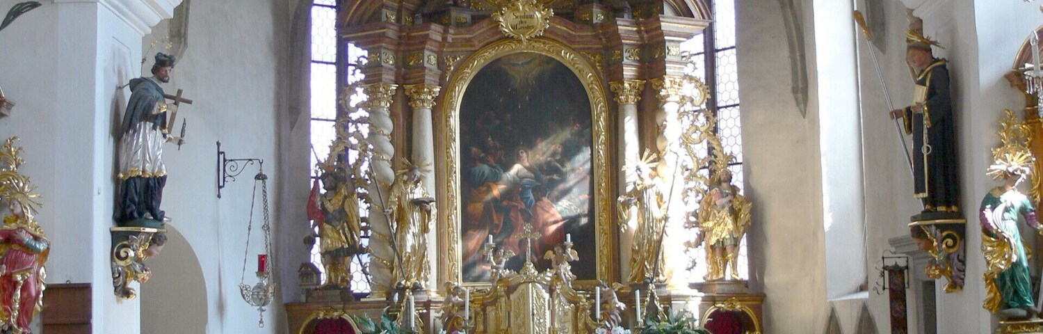 Parish church Saint Othmar in Kirchberg. Interior