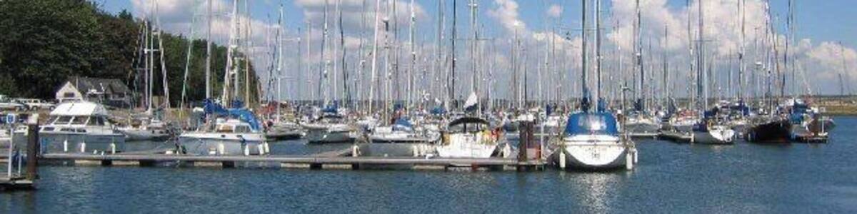 Shotley Marina. A popular yachting area on the Orwell between Harwich and Felixstowe