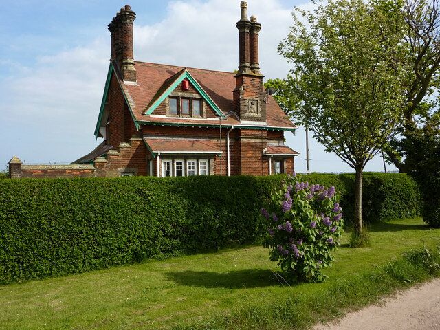 Shotley cottage In a prominent position halfway between Shotley village and the shore.