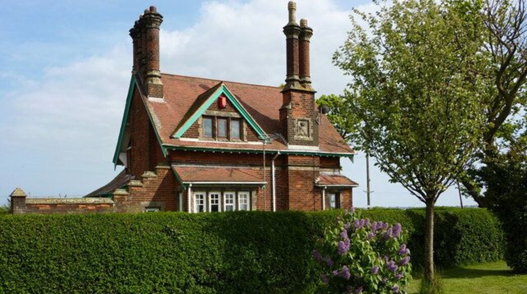 Shotley cottage In a prominent position halfway between Shotley village and the shore.