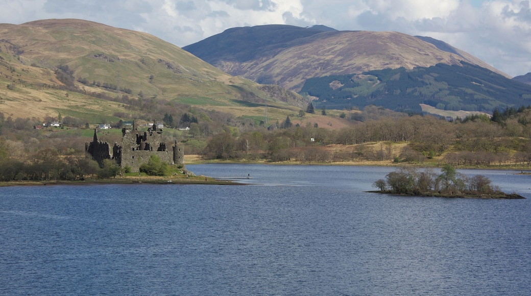 Kilchurn Castle, Lock Awe, Scotland. Photo take from Lock Awe Hotel terrace