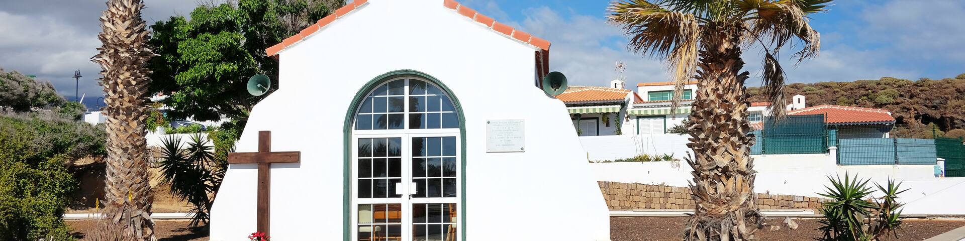 Ermita Nuestra Senora del Carmen, the church in Abades, a small village previously known as Los Abriguitos, in the south-east of Tenerife, Canary Islands, Spain