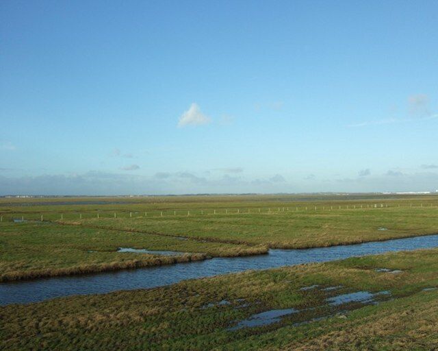 Ribble Estuary NNR Taken from the top if the sea wall looking across the estuary towards BAE.