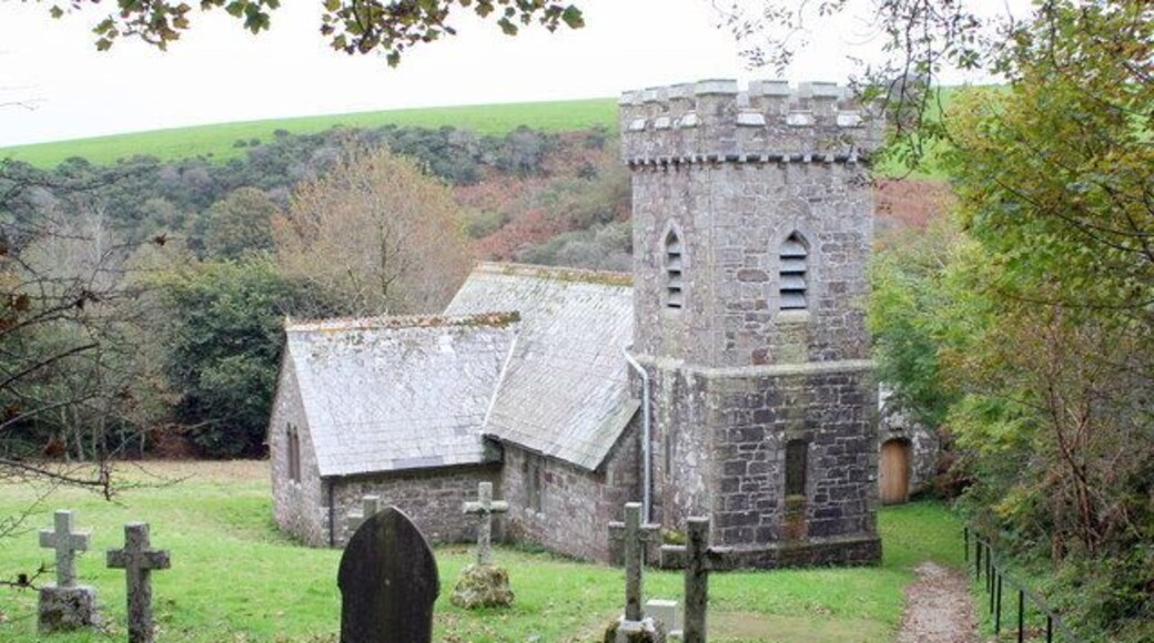 St Catherine's parish church, Temple, Cornwall, seen from the northwest