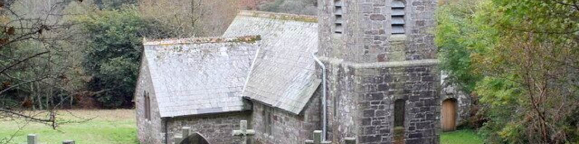 St Catherine's parish church, Temple, Cornwall, seen from the northwest