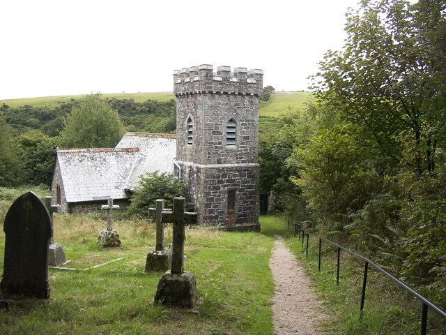 St Catherine's parish church, Temple, Cornwall, seen from the northwest
