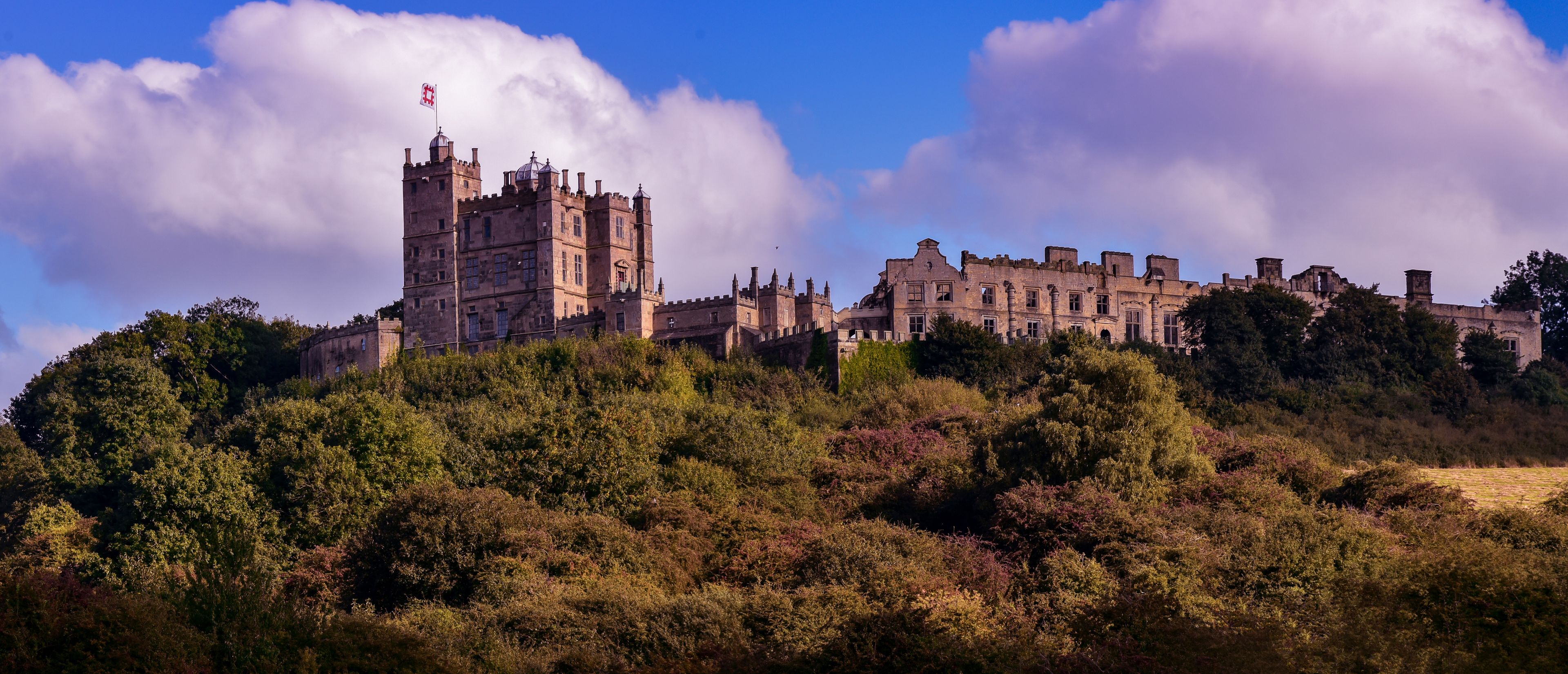 Panorama of Bolsover Castle in UK
