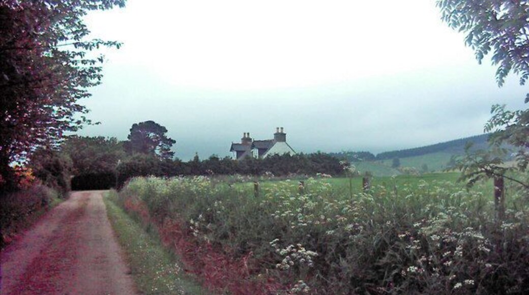Prospect Hill Farm Road Prospect Hill Farm is part of Whitehouse estate seen here from the estate road to the farm.