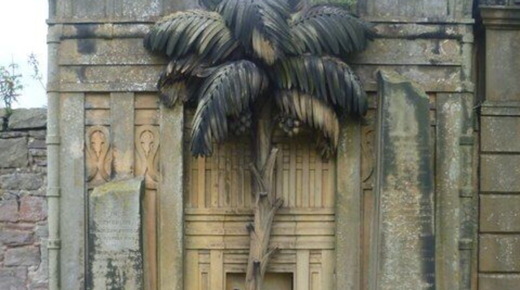 Exotic tombstone in the Grange Cemetery